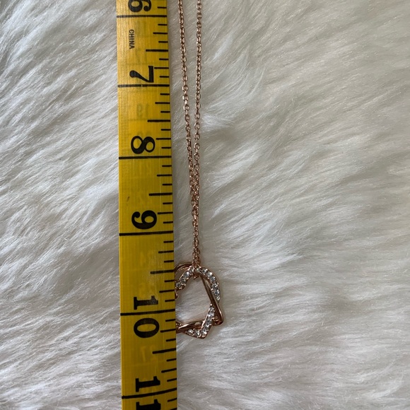 18K RGB Rose Gold Heart Necklace - Picture 4 of 4